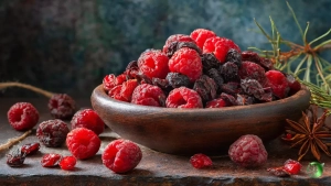 تمشک قرمز خشک