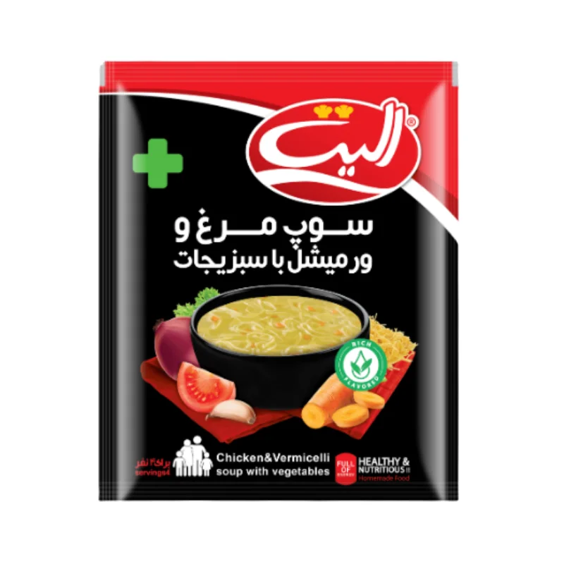 سوپ مرغ و ورمیشل