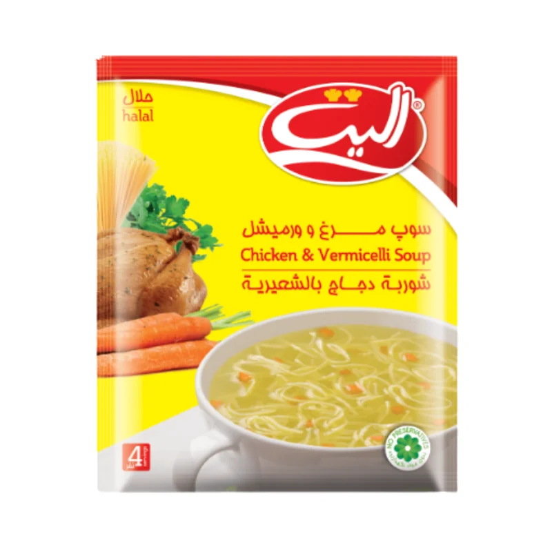 سوپ مرغ و ورمیشل