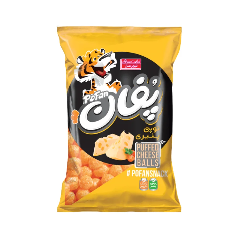 اسنک پنیری پوفان توپی