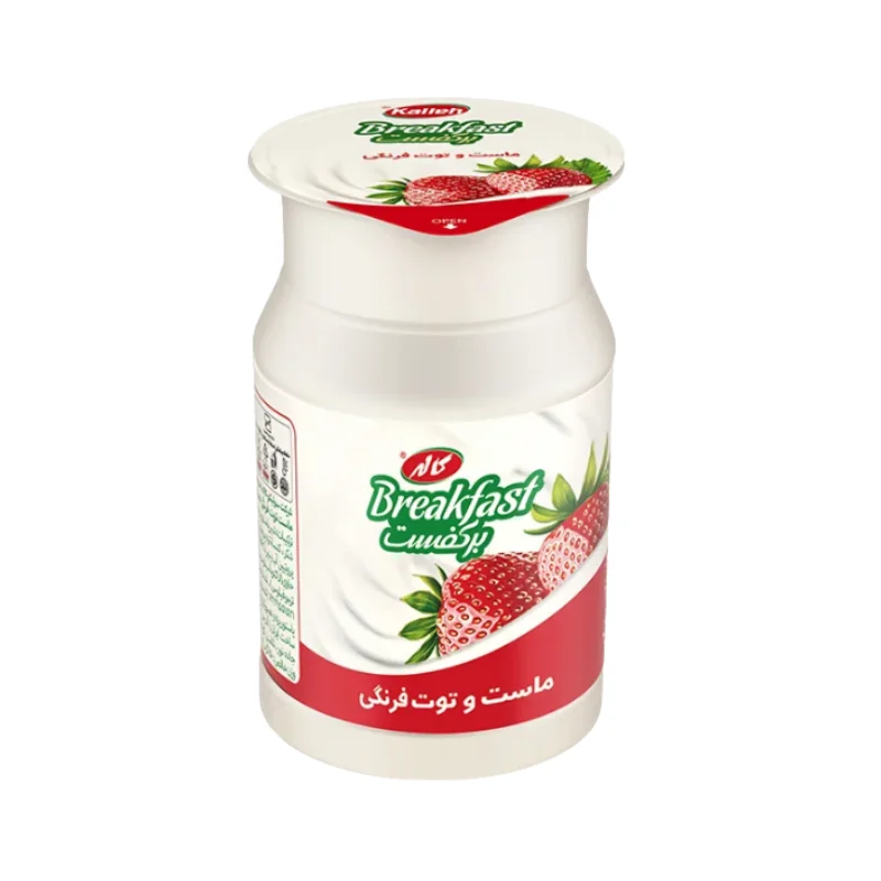 ماست صبحانه توتفرنگی