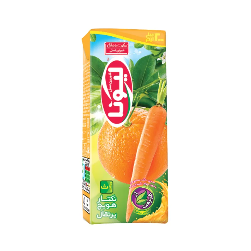 نکتار پرتقال و هویج