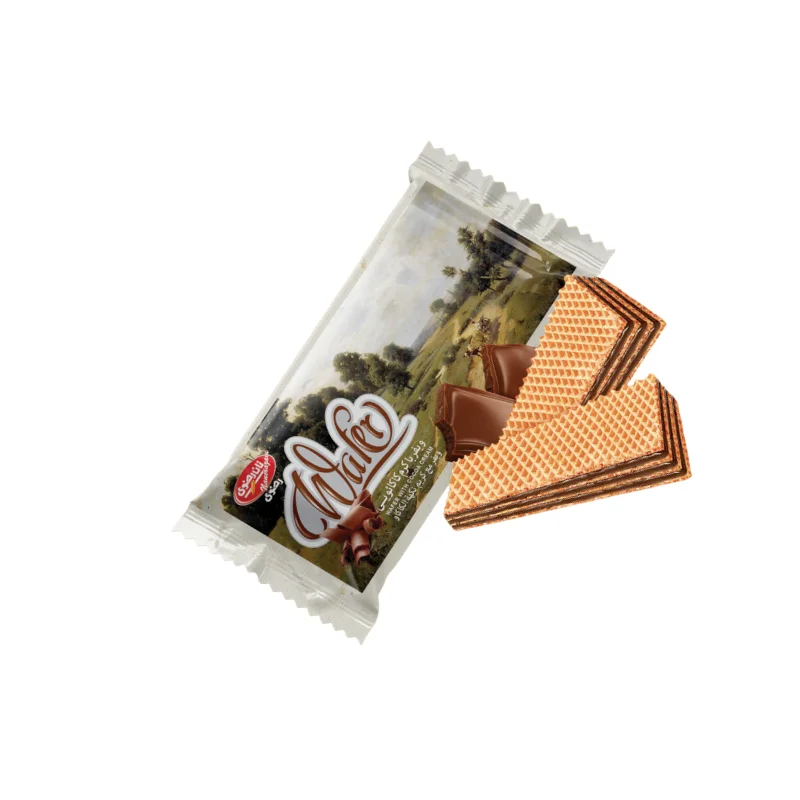 ویفر با کرم کاکائو