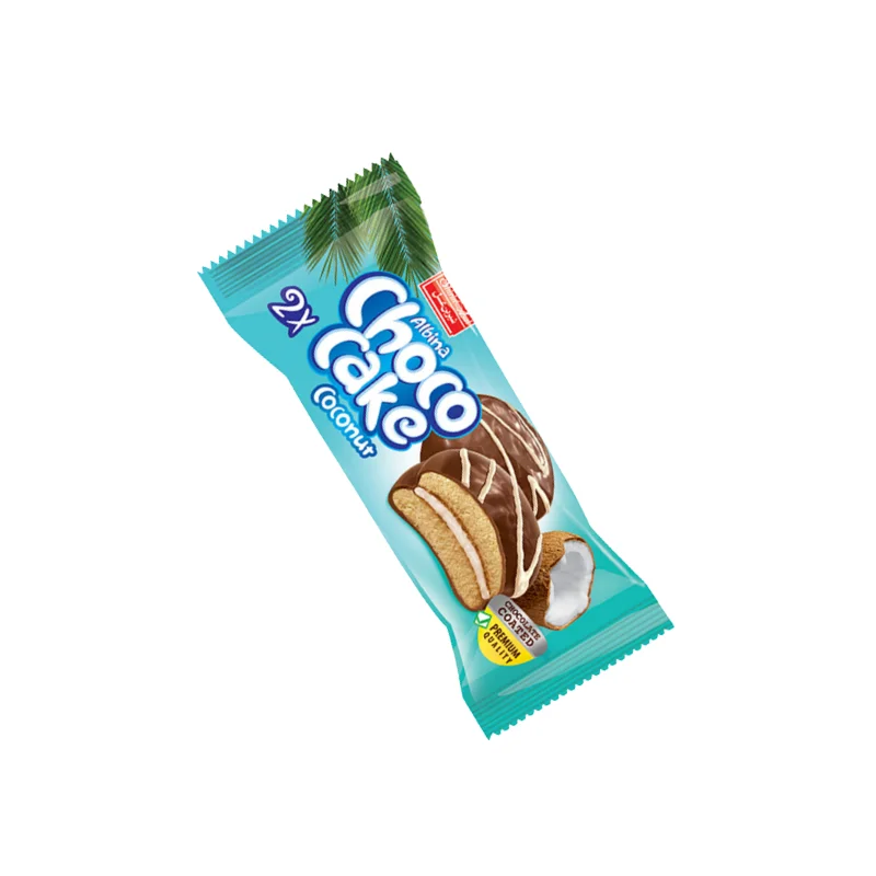 کیک ساندویچی چوکوکیک با کرم نارگیل