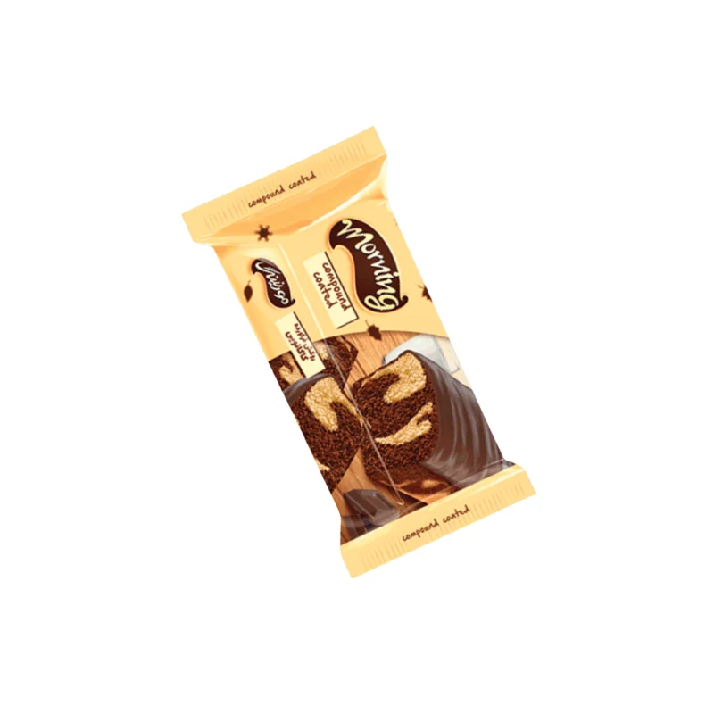 کیک وانیلی-کاکائویی مورنینگ با روکش کامپاند