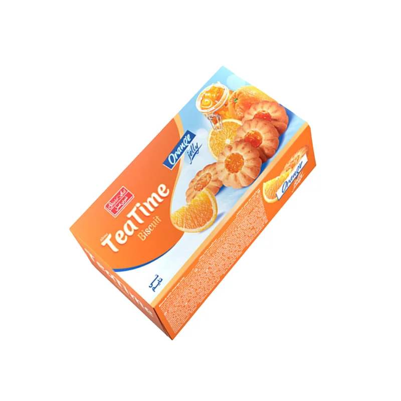 بیسکویت تی تایم با ژله پرتقال