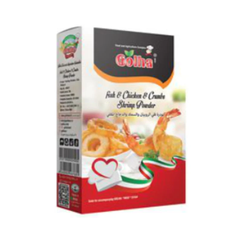 پودر سوخاری ماهی و مرغ و میگو پفکی