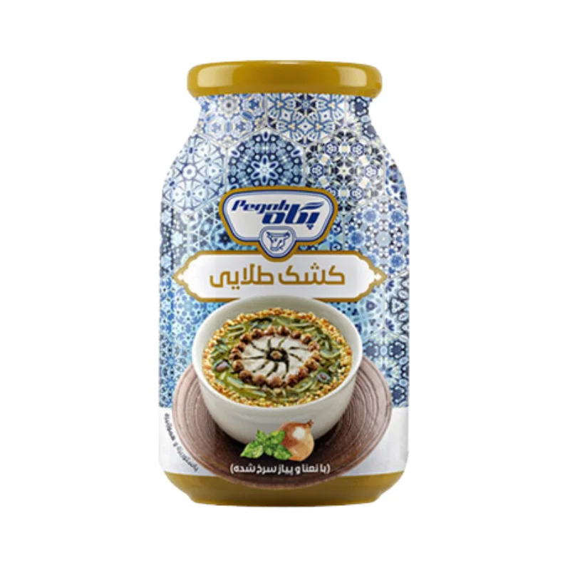 کشک طلایی با پیاز و نعناع
