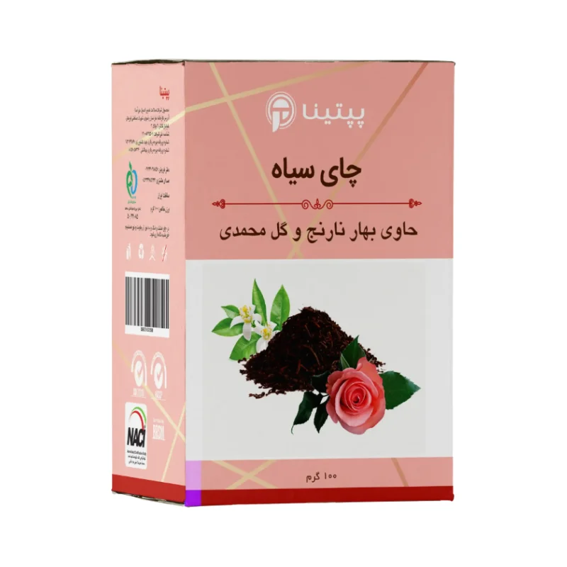 چای سیاه با بهارنارنج و گلبرگ گل محمدی