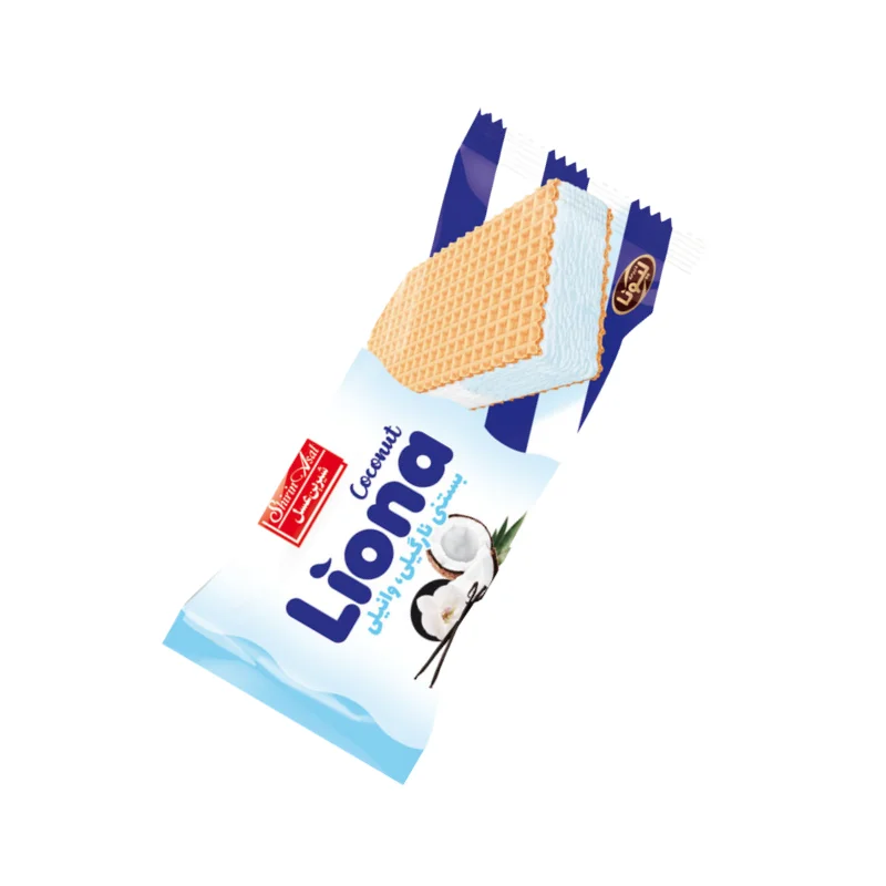 بستنی ویفری وانیل و نارگیل لیونا