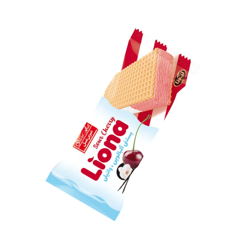 بستنی ویفری وانیل و آلبالو لیونا