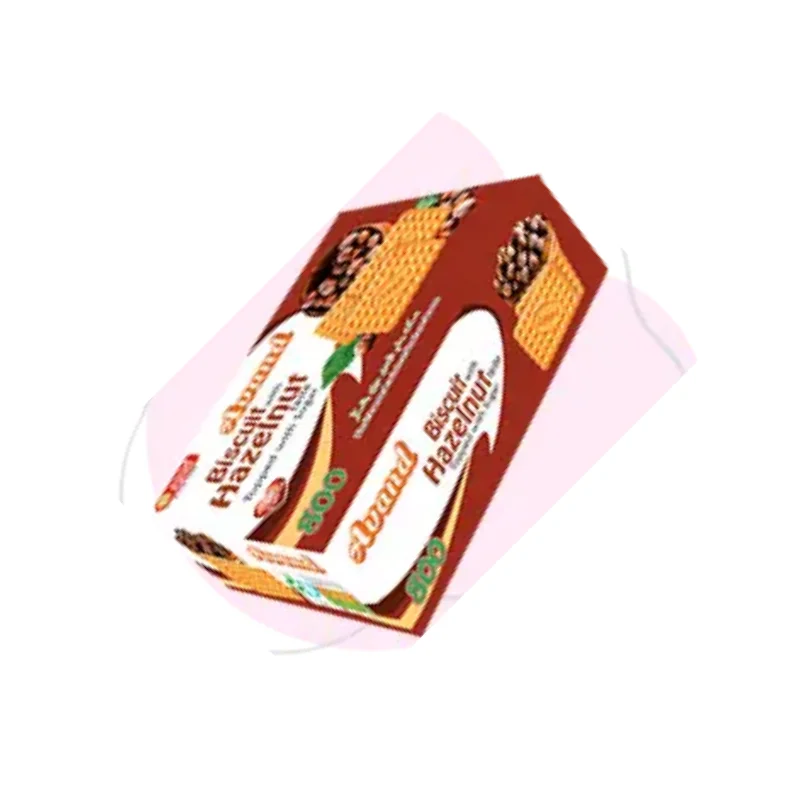 بیسکویت با طعم فندق و تزئین شکر