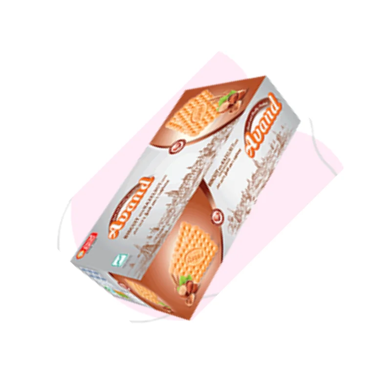 بیسکویت با طعم فندق و تزئین شکر