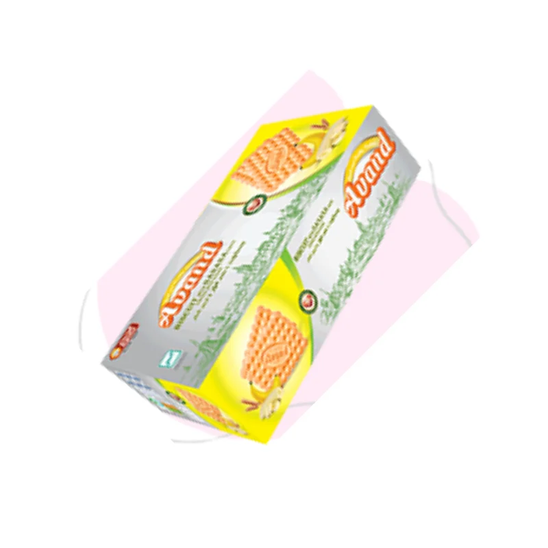 بیسکویت با طعم موز و تزئین شکر