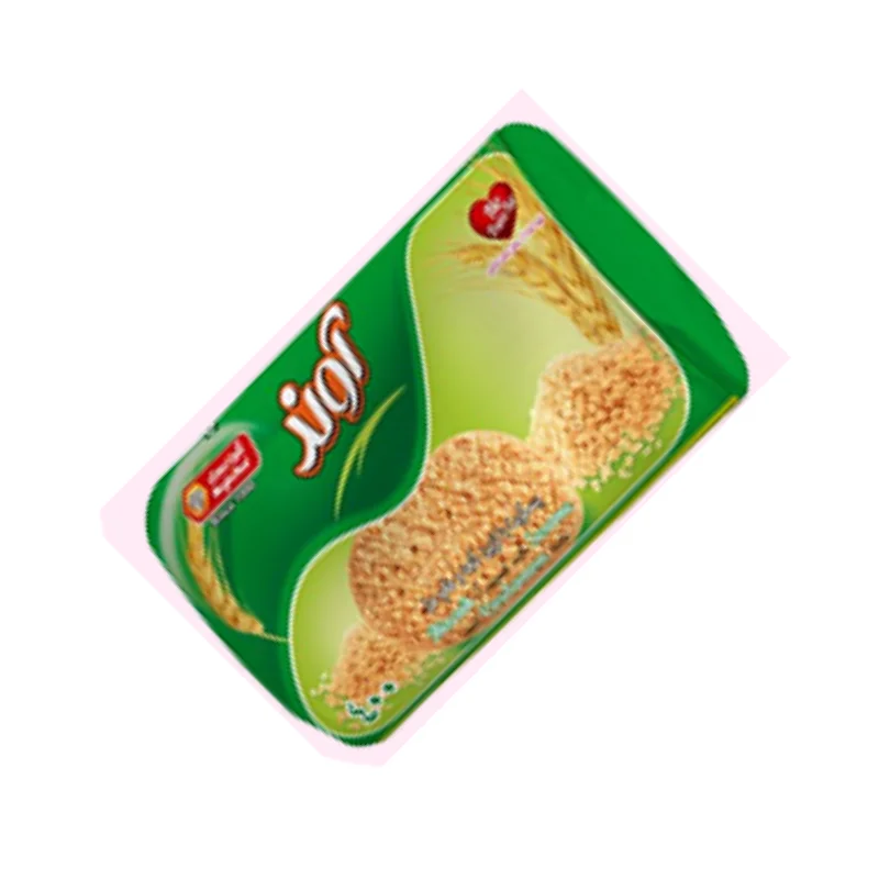 بیسکویت زبانی با طعم هل و تزئین کنجد