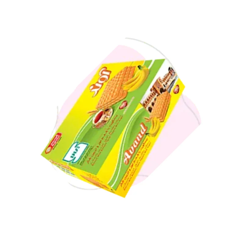 بیسکویت با طعم موز و تزئین شکر