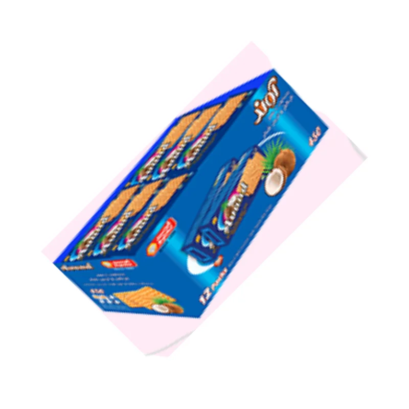 بیسکویت با طعم نارگیل و تزئین شکر