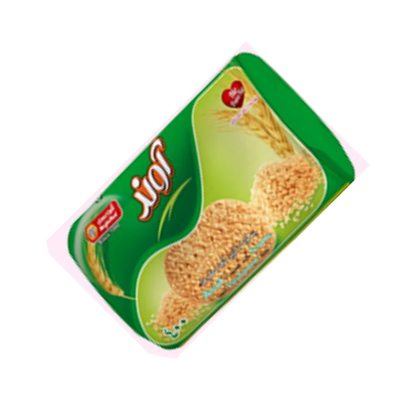 بیسکویت زبانی با طعم هل و تزئین کنجد