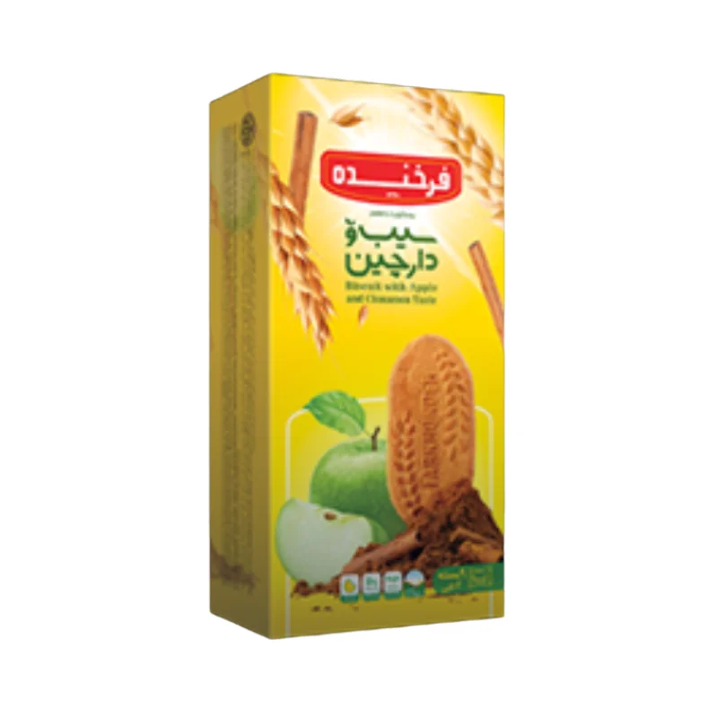 بیسکویت سیب و دارچین