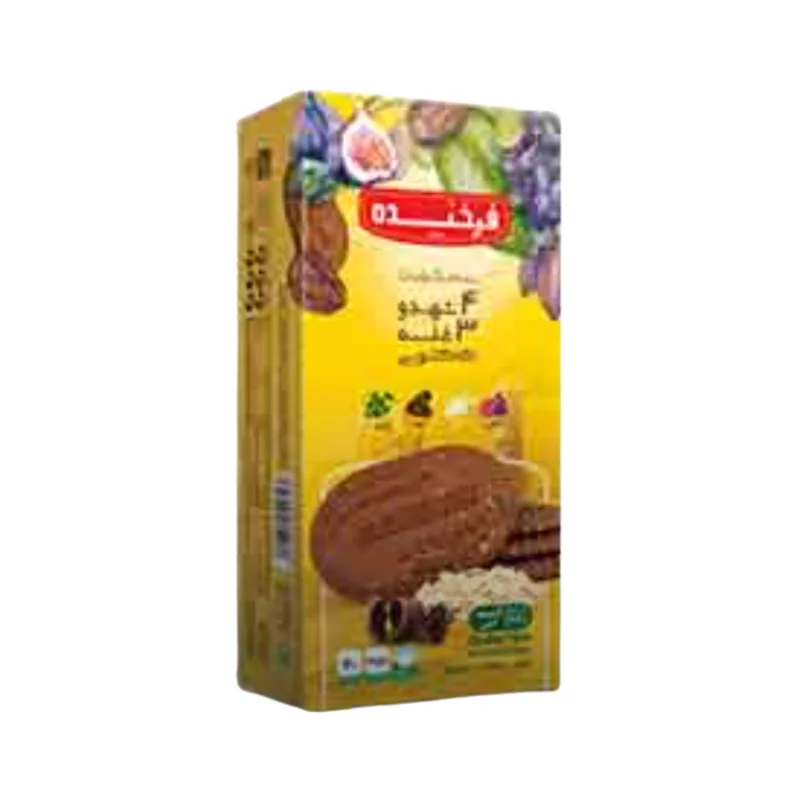 بیسکویت ۴ شهد و ۳ غله با طعم کاکائو