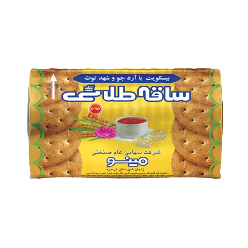 بیسکویت با آرد جو و شهد توت