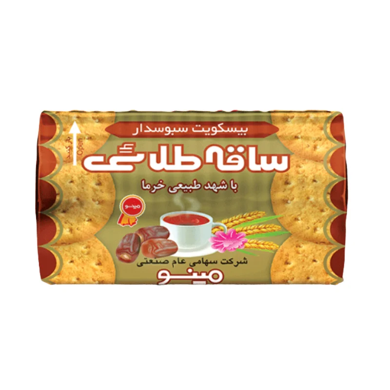بیسکویت سبوس گندم با شیره خرما